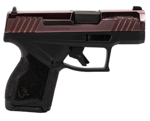 [725327943105] TAURUS 1-GX4M931-10RG GX4  MICRO-COMPACT FRAME 9MM LUGER 10+1 3.06" SATIN BLACK DLC STAINLESS STEEL BARREL, ROSE GOLD PVD SERRATED ALLOY STEEL SLIDE, MATTE BLACK STAINLESS STEEL FRAME, TEXTURED GRIP