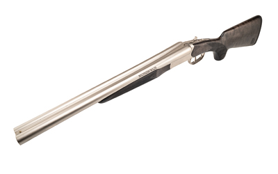 [727962710029] HERITAGE MFG BL1218NI BADLANDER  12 GAUGE BREAK OPEN 2RD 18.50" NICKEL SIDE BY SIDE BARREL & RECEIVER, FIXED TURKISH WALNUT WOOD STOCK