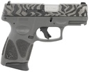 TAURUS 1G3C931GZEB G3C  COMPACT FRAME 9MM LUGER 12+1 3.26" MATTE STAINLESS STEEL BARREL, GRAY W/ZEBRA STRIPES SERRATED STEEL SLIDE, BLACK POLYMER FRAME W/PICATINNY RAIL, BLACK POLYMER GRIP, RIGHT HAND
