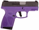 TAURUS 1-G2S931DP G2S  COMPACT FRAME 9MM LUGER 7+1 3.26" MATTE STAINLESS STEEL BARREL, MATTE BLACK SERRATED ALLOY STEEL SLIDE, DARK PURPLE POLYMER FRAME W/PICATINNY RAIL & POLYMER GRIP, RIGHT HAND