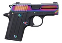 SIG SAUER 238380RBT2 P238  MICRO-COMPACT FRAME 380 ACP 6+1 2.70" BLACK STEEL BARREL, HIGH POLISHED RAINBOW TITANIUM PVD SERRATED STAINLESS STEEL SLIDE, BLACK ANODIZED ALLOY STEEL FRAME, POLYMER GRIP