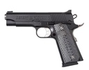 MAGNUM RESEARCH DE1911C 1911 C 45 ACP CALIBER WITH 4.33" BULL BARREL, 8+1 CAPACITY, OVERALL MATTE BLACK FINISH CARBON STEEL, BEAVERTAIL FRAME, SERRATED SLIDE & BLACK/GRAY G10 GRIP