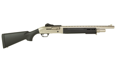 [810162050443] TOKAREV USA 21000423 T300M A1 KIT 12 GAUGE SEMI-AUTO 3" 5+1 18.50" ELECTROLESS NICKEL VENTILATED HEAT SHIELD BARREL, ELECTROLESS NICKEL RECEIVER W/PICATINNY RAIL, FIXED BLACK POLYMER STOCK