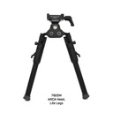 WARNE 7922M SKYLINE PRO BIPOD  BLACK ANODIZED ARCA INTERFACE HEAD WITH LITE LEGS