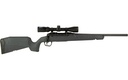 SAVAGE ARMS 32177 AXIS 2 XP COMBO FULL SIZE 350 LEGEND 4+1 18" BLACK SPORTER BARREL, BLACK CARBON STEEL RECEIVER DRILLED & TAPPED, GRAY FIXED SYNTHETIC STOCK, WEAVER 3-9X40MM SCOPE, RIGHT HAND