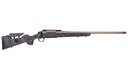 CVA CR3961F CASCADE LONG RANGE HUNTER FULL SIZE 300 WIN MAG 24" SMOKED BRONZE CERAKOTE STEEL THREADED BARREL, BLACK W/SMOKED BRONZE WEB SYNTHETIC STOCK
