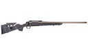 CVA CR3959F CASCADE LONG RANGE HUNTER FULL SIZE 6.5 PRC 24" SMOKED BRONZE CERAKOTE STEEL THREADED BARREL, BLACK W/SMOKED BRONZE WEB SYNTHETIC STOCK