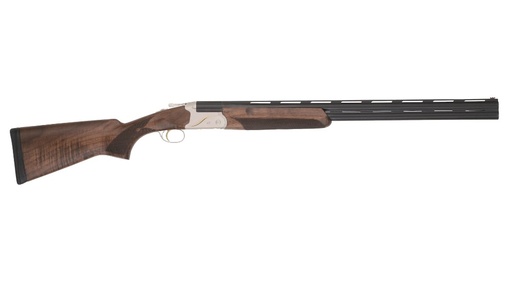 [713780331409] TRISTAR 33140 TRINITY II LT FULL SIZE 12 GAUGE BREAK OPEN 3" 2RD 28" BLACK OVER/UNDER VENT RIB BARREL, ENGRAVED SILVER ALUMINUM RECEIVER, FIXED TURKISH WALNUT STOCK, RIGHT HAND