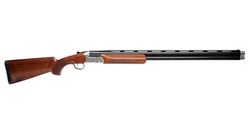 [011356188847] SAVAGE ARMS 18884 555 SPORTING COMPACT 410 GAUGE 3" 2RD 26" PORTED OVER/UNDER BARREL, SILVER REC, OILED TURKISH WALNUT FURNITURE, ADJ. CHEEK REST STOCK, FIBER OPTIC SIGHT, FIVE EXT. CHOKES