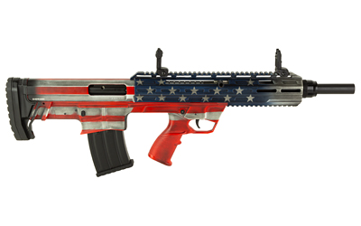 [723551444641] TOKAREV USA 21000164 TBP  BULLPUP 12 GAUGE SEMI-AUTO 3" 5+1 18.50" BLACK STEEL BARREL, AMERICAN FLAG PICATINNY RAIL RECEIVER, AMERICAN FLAG ADJUSTABLE SYNTHETIC STOCK