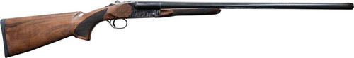 [682146897241] POINTER FT61228HT FT6  FULL SIZE 12 GAUGE BREAK OPEN 3" 2RD 28" BLUED SIDE BY SIDE BARREL, COLOR CASE HARDENED STEEL RECEIVER, FIXED WALNUT STOCK, AMBIDEXTROUS