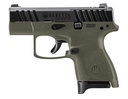 BERETTA USA JAXN9278A1 APX A1 CARRY MICRO-COMPACT FRAME 9MM LUGER 8+1 3" BLUED STEEL BARREL, BLACK SERRATED STEEL SLIDE, OD GREEN POLYMER FRAME, POLYMER GRIP