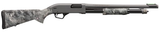 [048702025648] WINCHESTER REPEATING ARMS 512450695 SXP HYBRID DEFENDER 20 GAUGE 3" CHAMBER 5+1 (2.75") 18", GRAY BARREL/REC, TRUETIMBER MIDNIGHT SYNTHETIC FURNITURE, FIBER OPTIC FRONT