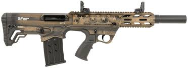 [643477864043] GFORCE ARMS GFY1USBNZ GFY-1  12 GAUGE SEMI-AUTO 3" 5+1 18.50" BLACK THREADED BARREL, AMERICAN FLAG BURNT BRONZE ALUMINUM RECEIVER, PICATINNY RAIL BRONZE BULLPUP POLYMER STOCK, POLYMER GRIP