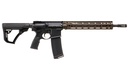 DANIEL DEFENSE 0219104238047 M4A1 RIII 5.56X45MM NATO 14.50" 30+1, BLACK REC/FURNITURE, OEM STOCK & GRIP, 12.50" FDE M-LOK HANDGAURD, AMBI CONTROLS, PINNED & WELDED FLASH HIDER