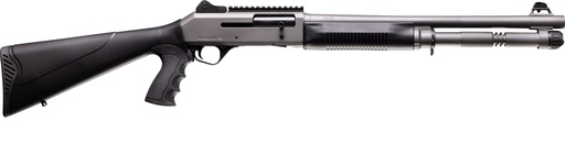 [810065120595] FOUR PEAKS IMPORTS 12059 AKSA ARMS S4 12 GAUGE 3" 5+1 18.50" CHROME PLATED 7075-T6 ALUMINUM RECEIVER