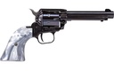 HERITAGE MFG RR22B4GPRL ROUGH RIDER  22 LR 6 SHOT 4.75" BLACK BARREL & CYLINDER BLACK FRAME, ALTAMONT GRAY PEARL GRIPS