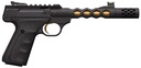 BROWNING 051573490 BUCK MARK PLUS VISION SR 22 LR 10+1 5.87" BLACK ANODIZED/GOLD CERAKOTE/SR/THREADED BARREL, MATTE BLACK SERRATED STEEL/OPTIC READY SLIDE & ALUMINUM FRAME BLACK ULTRAGRIP FX GRIP