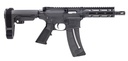 SMITH & WESSON 13321 M&P15  PISTOL 22 LR 8" BLACK CARBON STEEL BARREL 25+1, BLACK SB TACTICAL SBA3 ADJUSTABLE ARM BRACE STOCK, BLACK MAGPUL MOE GRIP, MANUAL SAFETY, OPTICS READY